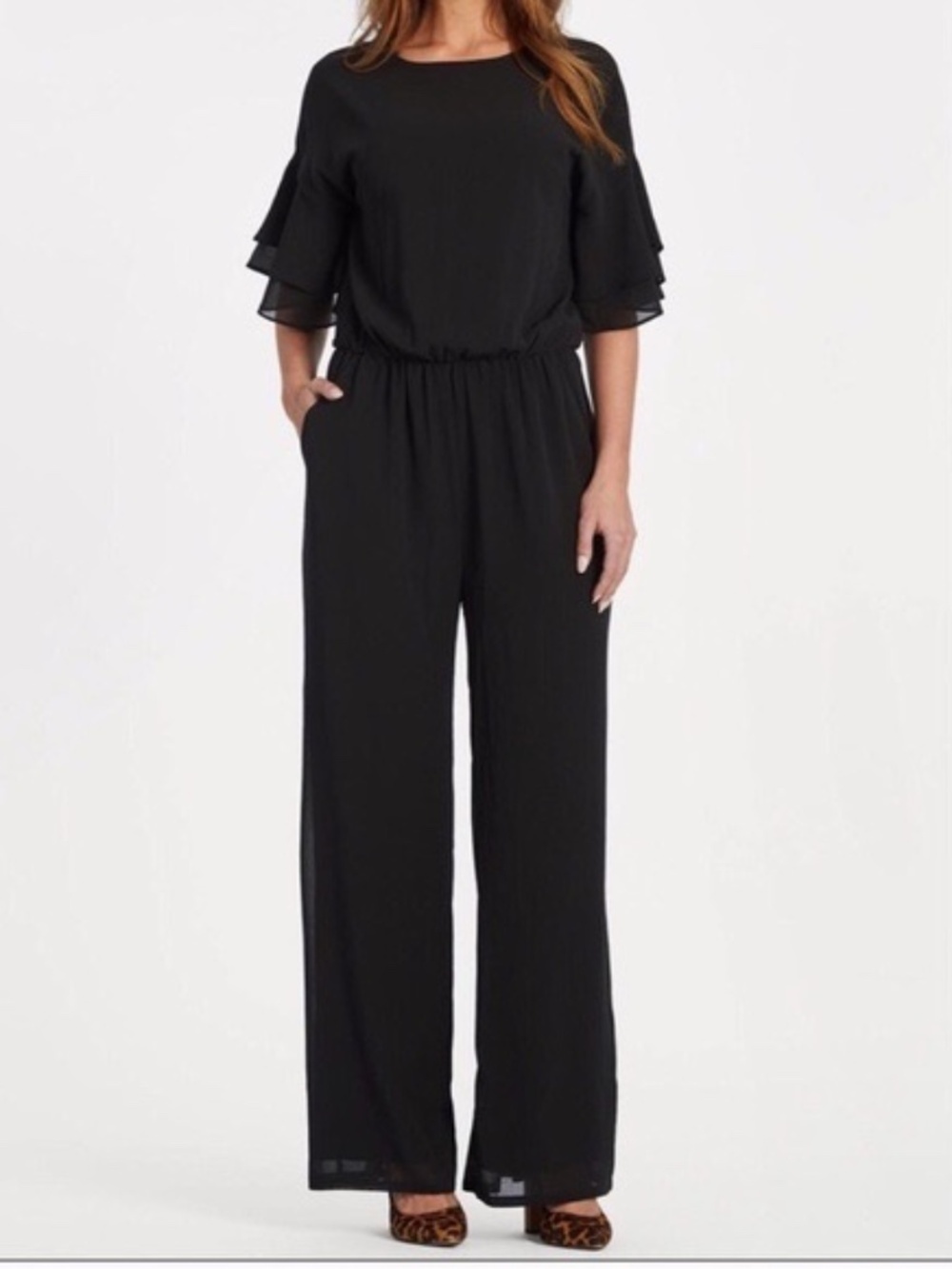 NWT Evereve Sunday in Brooklyn Black Jumpsuit